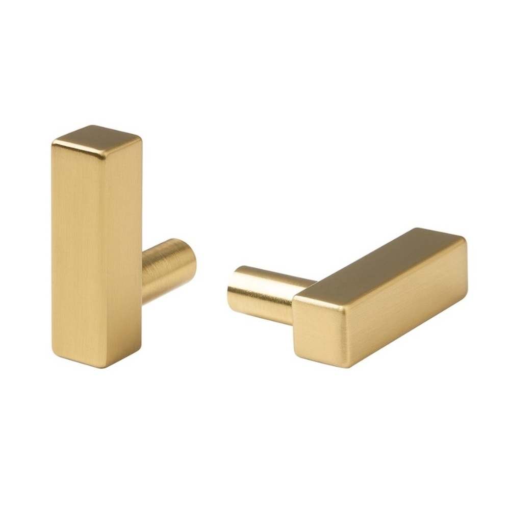 2 Pack - IKEA - GRIBBOL Knob Brass Color
